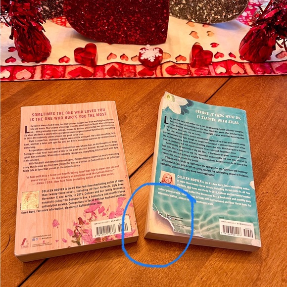 It Ends With Us
It Starts With Us 
Novels by Colleen Hoover in GUC - Picture 2 of 2